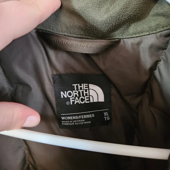 The North Face Olive Green Extra Long Puffer Jacket - Picture 2 of 5